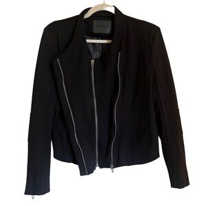 BLANKNYC Black Moto Jacket, Size Medium.
